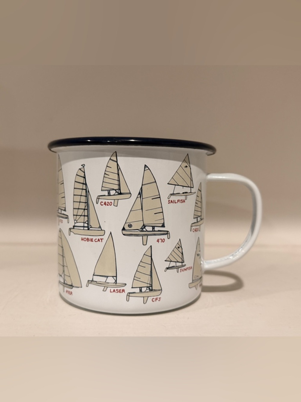 Final Price New Crow Canyon Enamelware Fishs Eddy Mug